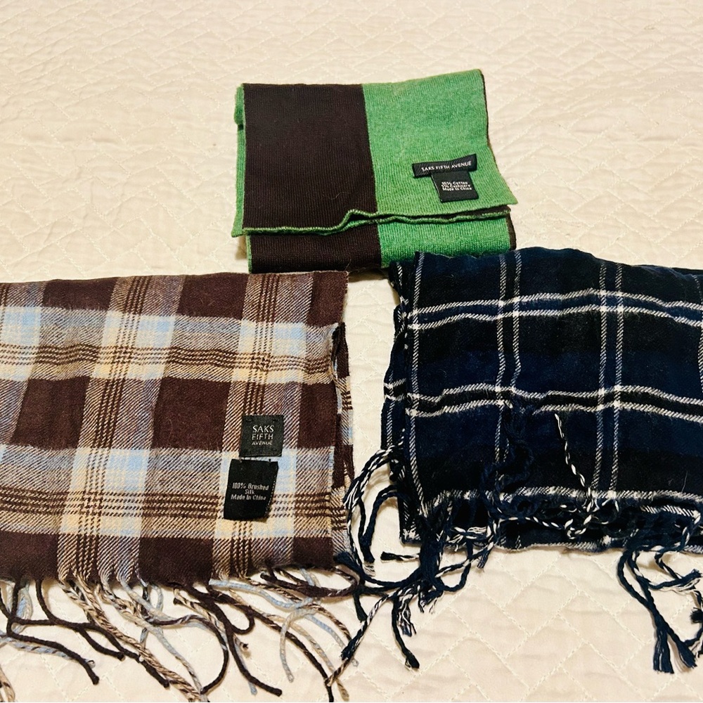 Boys cotton/cashmere scarves